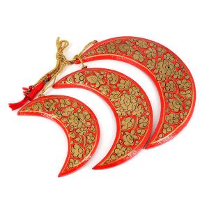 Paper Mache Set of 3 Moons